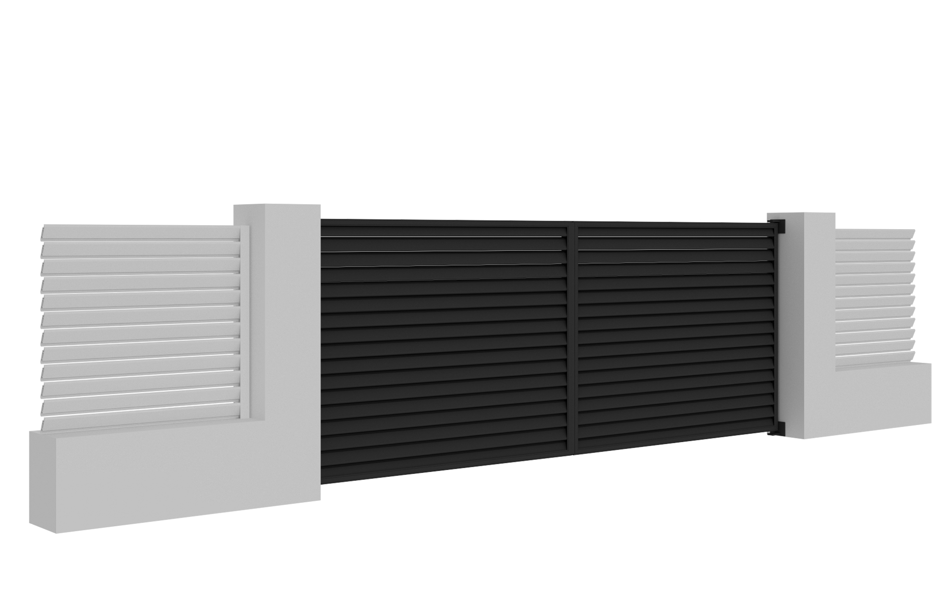 Model křídlové brány