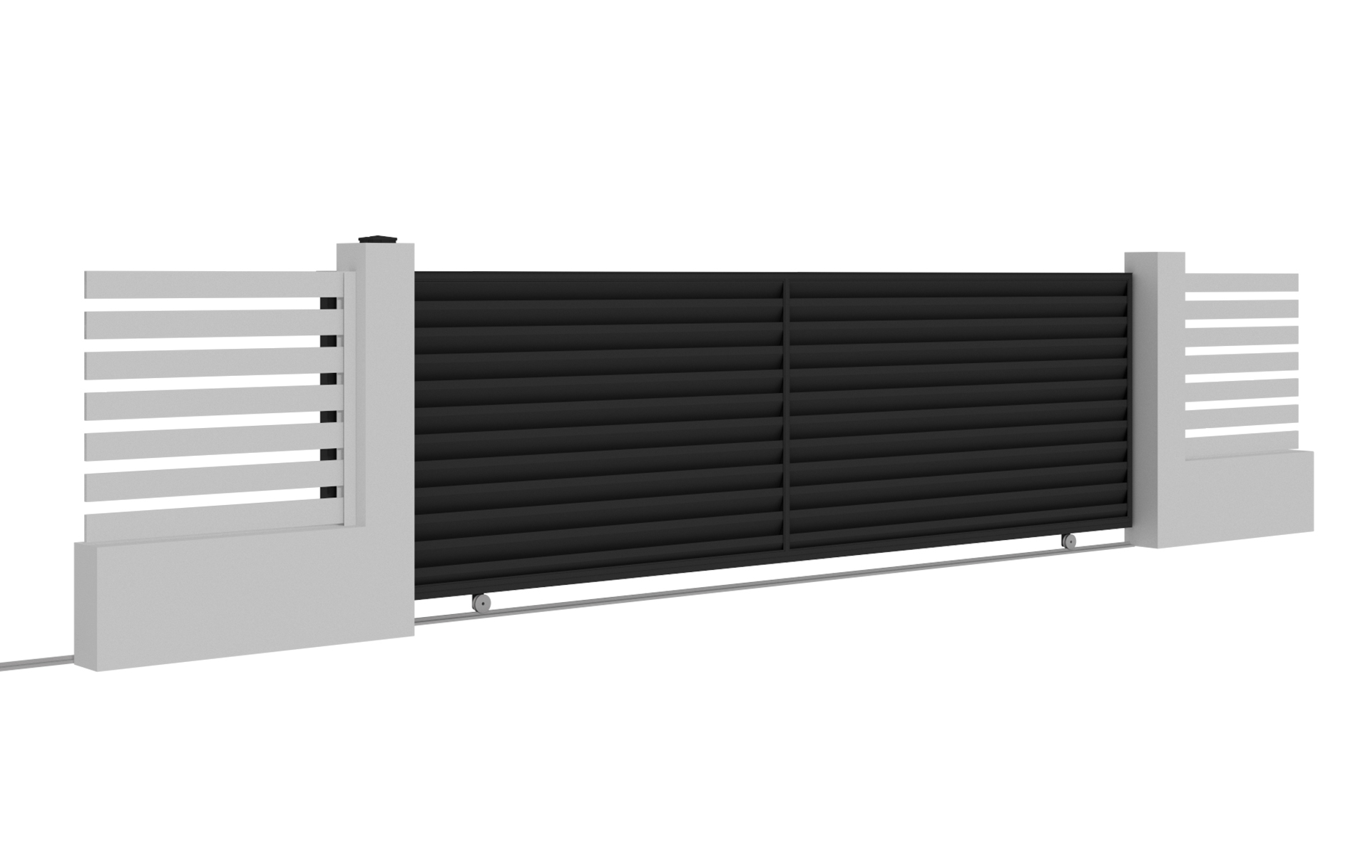 Model pojezdové brány