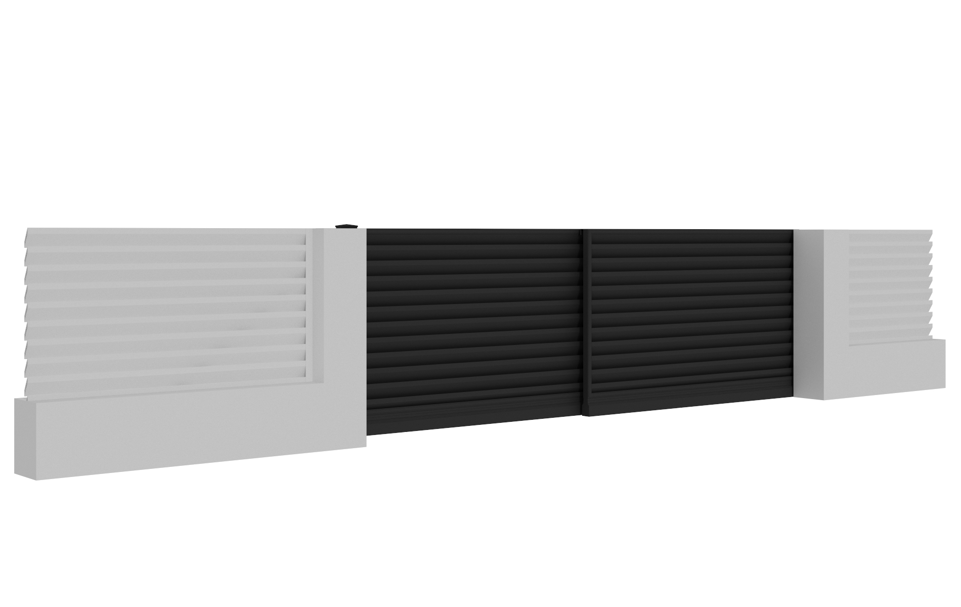 Model teleskopické brány