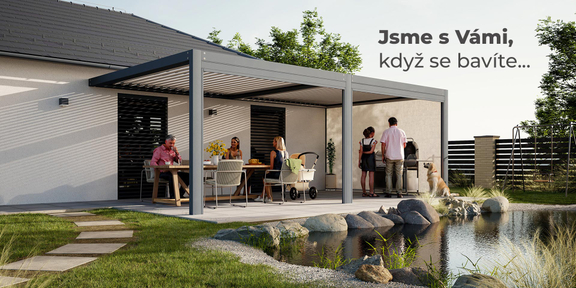 Hliníkové pergoly | ROLUX