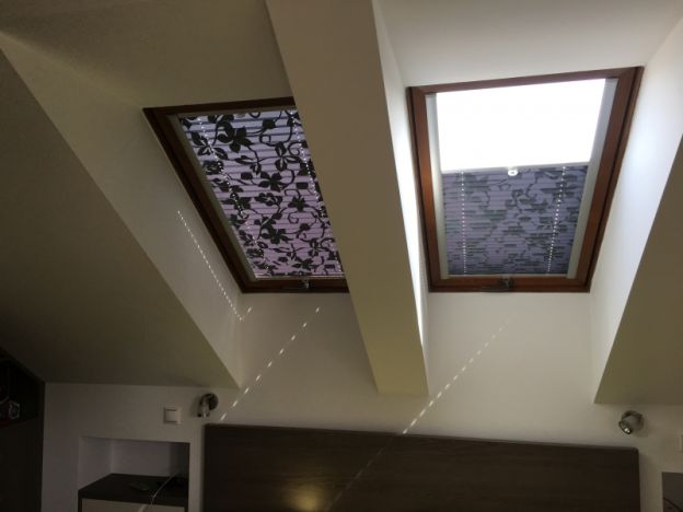 Plisé roletky STŘEŠNÍ